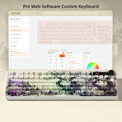Image of Womier Wireless Mechanical Keyboard with Number Pad, Thocky Keyboard-L98