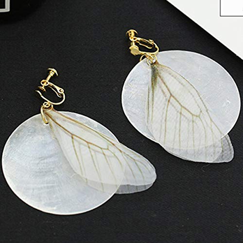 17040248 A Pair Of Vintage Sen Fairy Earrings Hand Made Simple Wind Butterfly Wings Earrings Tassel