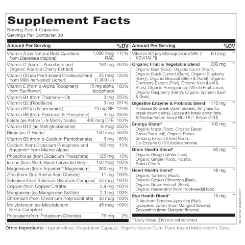 NATURELO Whole Food Multivitamin for Men