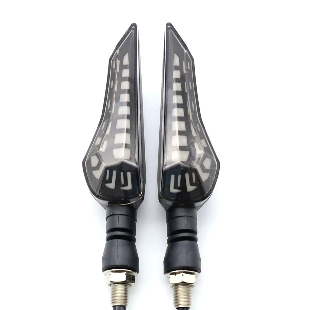 Mailaier 2PCS Droplet Shaped Motorcycle Indicator Flowing Turn Signal Motorcycle Bicolor Flowing Turn Indicator Motorcycle Kick scooter Off road Four wheel Cruiser Universal 12V LED Bulb