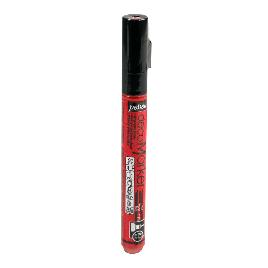 Pebeo Deco Marker, Red, 0.7 mm