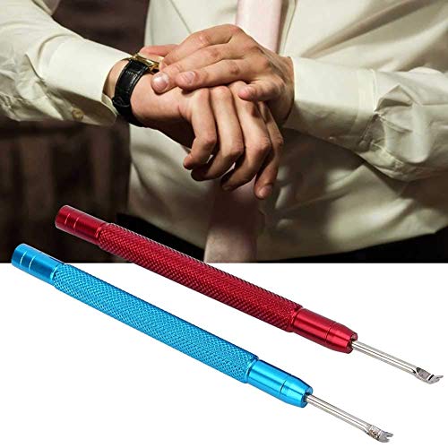 Boquite Valentinstag Karneval Uhrzeiger-Presszubehör, (Rot + Blau) Uhrzeiger-Presswerkzeug, Einstellung 2 Stück für Uhrmacher Heimgebrauch Armbanduhr-Reparatur Uhrarmband-Reparatur Cover
