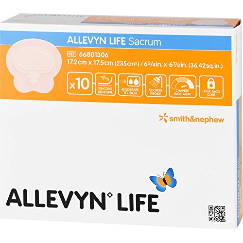 ALLEVYN Life Sacrum Silikonschaumverband 17,2 x 17,5 cm (10 Stück) – Bild 3
