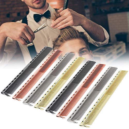 Peines de acero inoxidable 2 pcs para peluquería miniatura 4