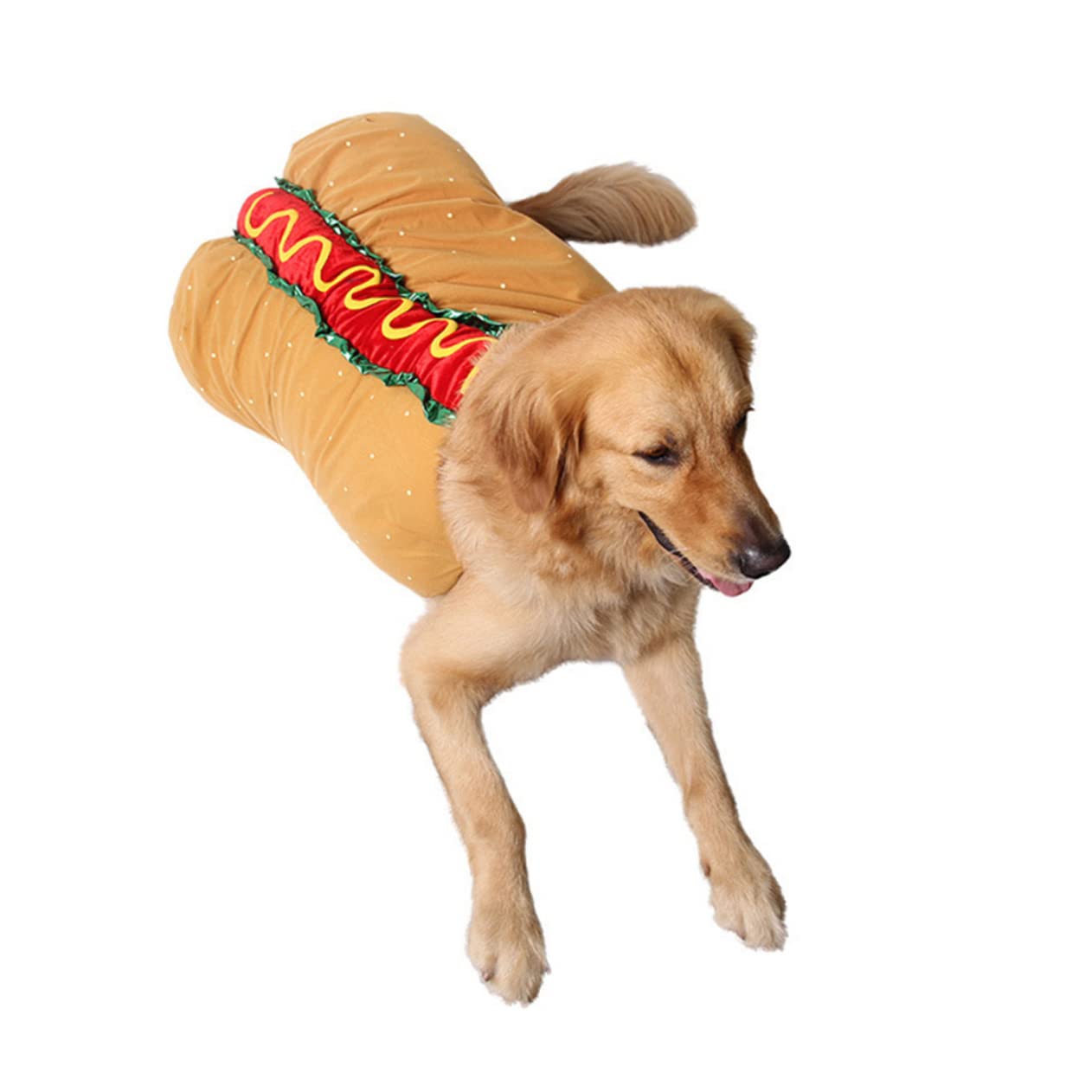 INOOMP 2piezas Disfraz De Perro Caliente para Mascotas Ropa Divertida para Halloween y Navidad Talla s para Perros y Gatos