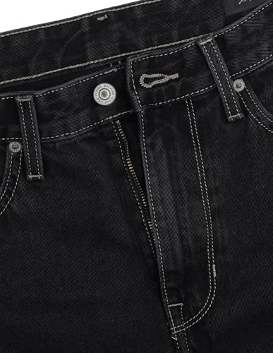 Image of Flying Machine Men's Loose Fit Jeans| Solid | Mid Rise | Stretchable | Jeans for Man