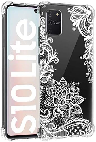 Sidande Case for Galaxy S10 Lite (2020), Galaxy A91 Case for Girls Women, Shockproof Clear Floral Soft Flexible TPU Slim Protective Phone Case Cover for Samsung Galaxy S10 Lite (Mandala)