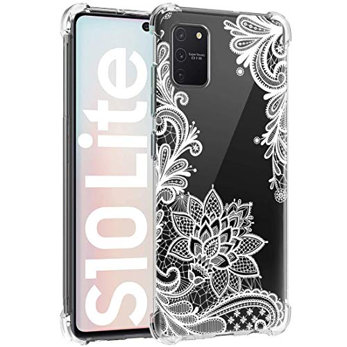 Sidande Case For Galaxy S10 Lite (2020), Galaxy A91 Case For Girls Women, Shockproof Clear Floral Soft Flexible Tpu Slim Protective Phone Case Cover For Samsung Galaxy S10 Lite (Mandala) #TOP2