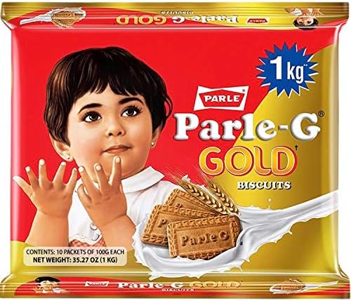 Parle-G Gold Biscuits, 1 KG (10 pack of 100g)