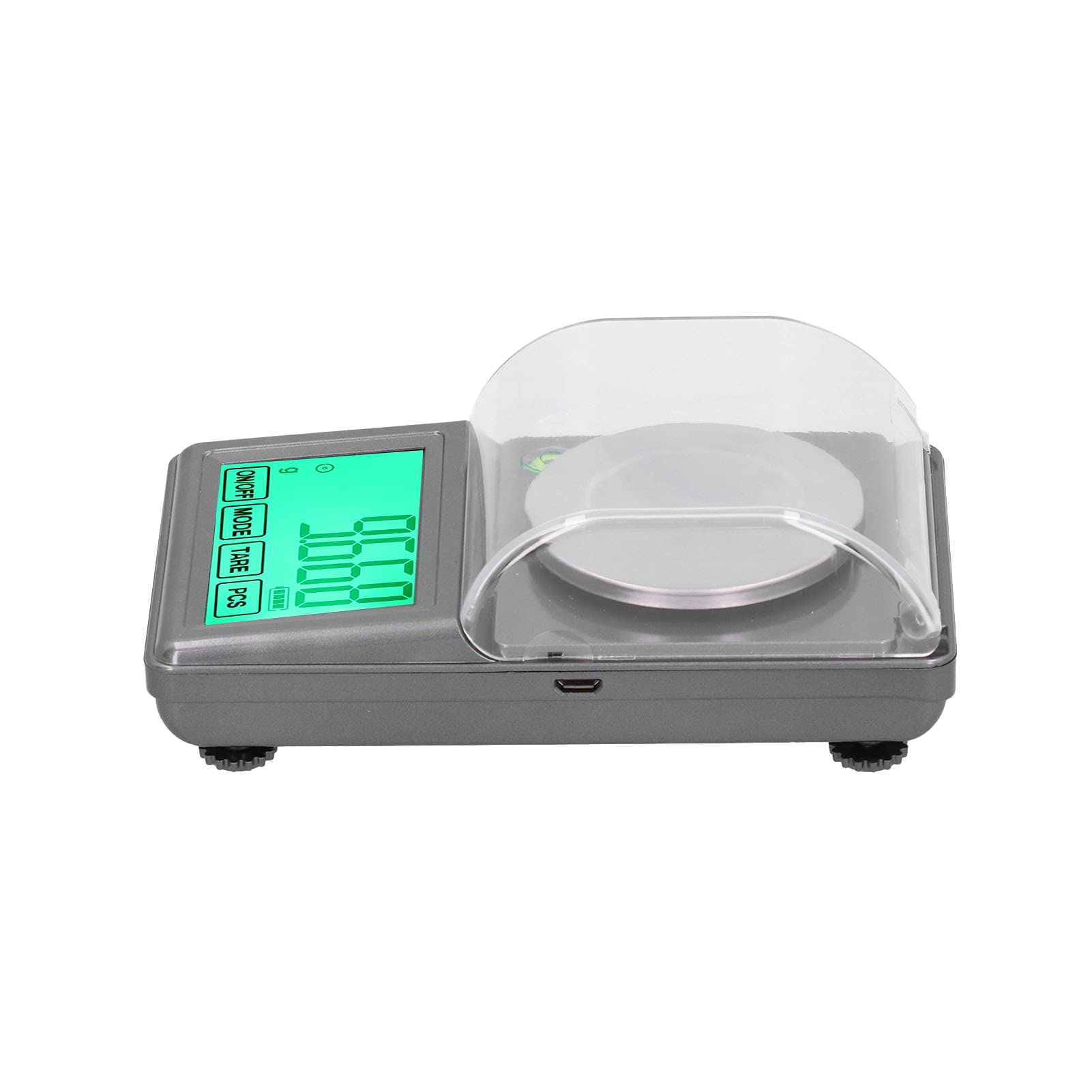 YWBL-WH Mini-Schmuckwaage, 0,001 G, Hohe Genauigkeit, 100 G Kapazität, Tragbare Taschenwaage mit LCD-Display, Tara-Zählung für Goldmünzen, Medizinpulver