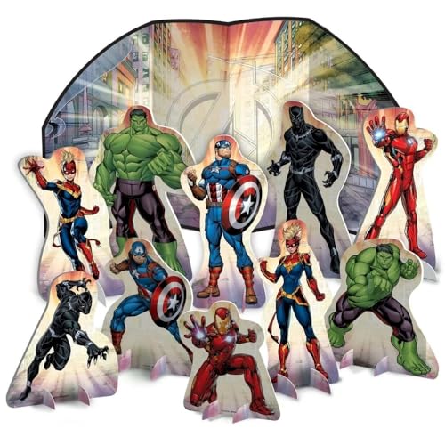Exquisite Marvel Avengers Powers Unite Table Decoration - 5.16" t...
