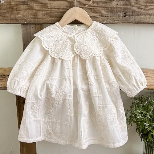 Spring - Summer Baby Toddler Long - Sleeve Princess Dress with Exquisite Lace Collar and Embroidery - Cute and Stylish Outfit3