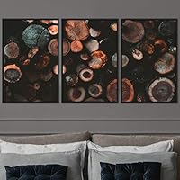 3 Piece Framed Canvas Wall Art Abstract Industrial Modern Art Multicolor Patterns Canvas Prints Home Artwork Decoration for Living Room,Bedroom - 16