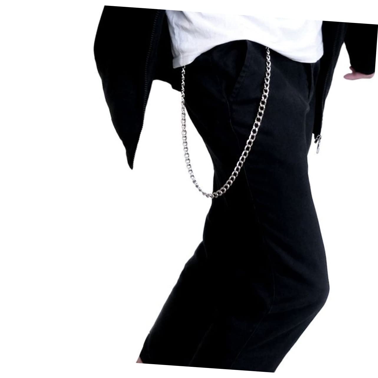 NOLITOY 2 Pcs Trousers Chain Pocket Chain Jeans Chain Silver