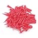 SODIAL(R) Plastic Tapered Pinhead Glue Dispenser Needle, 25 Gauge, 0.26mm Opening Size, Red (Pack of 100)
