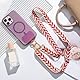 CHUQING Handykette Rosa Universal Handyband zum Umhängen Crossbody Strap Phone Lanyard Einstellbar Schlüsselband Verstellbar Schlüsselbänder