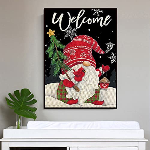 YEJAHY Kits de pintura de diamantes 5D, kits de arte de diamantes de Navidad, diamante de pintura de diamante de bricolaje para decoración de pared del hogar, 30 x 40 cm, muñeco de nieve Cover