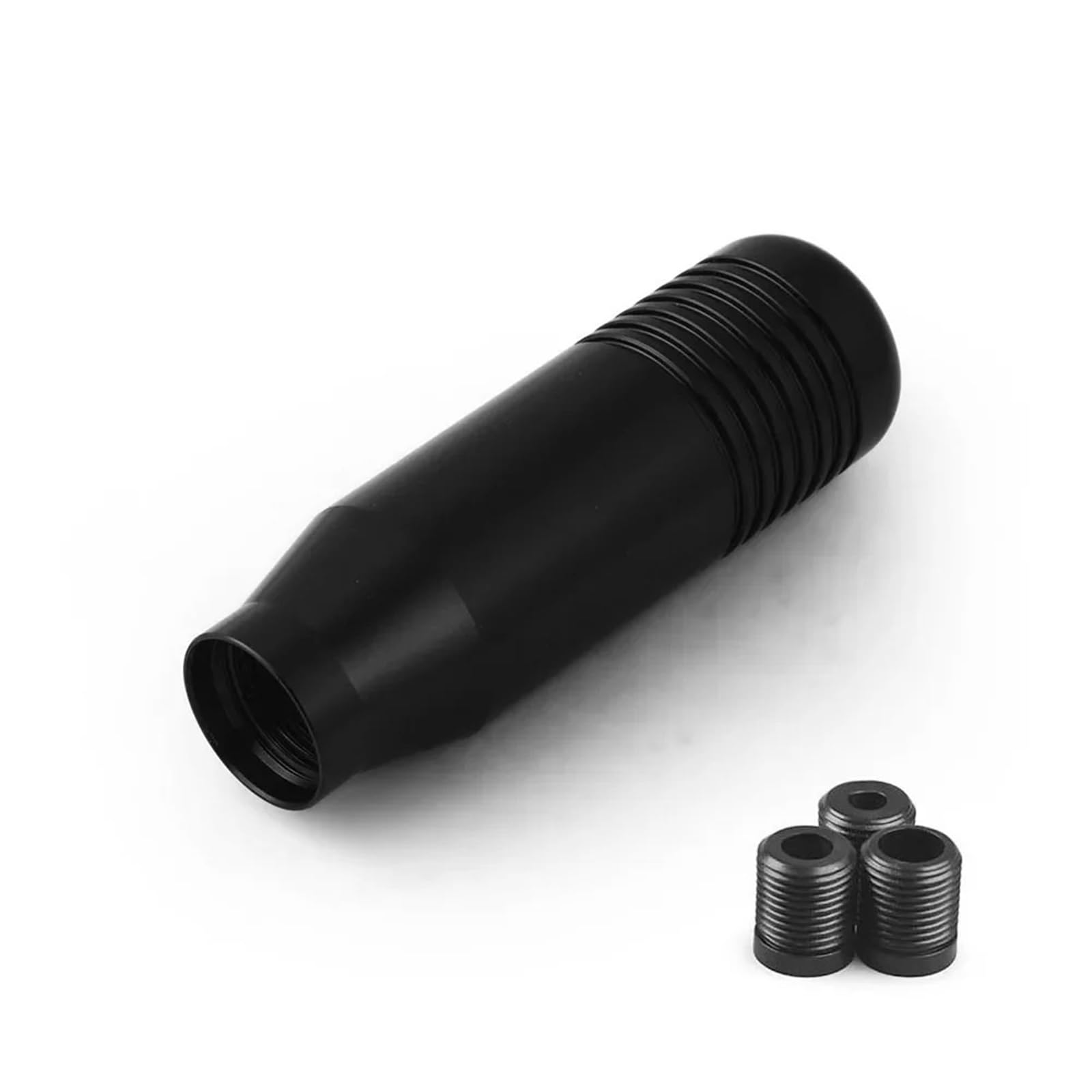 Jxewmtmc 8.5cm Car Gear Shift Knob Stick Manual Transmission Universal Aluminum Extended Shifter Head Gear Stick Shift Cover(Black)