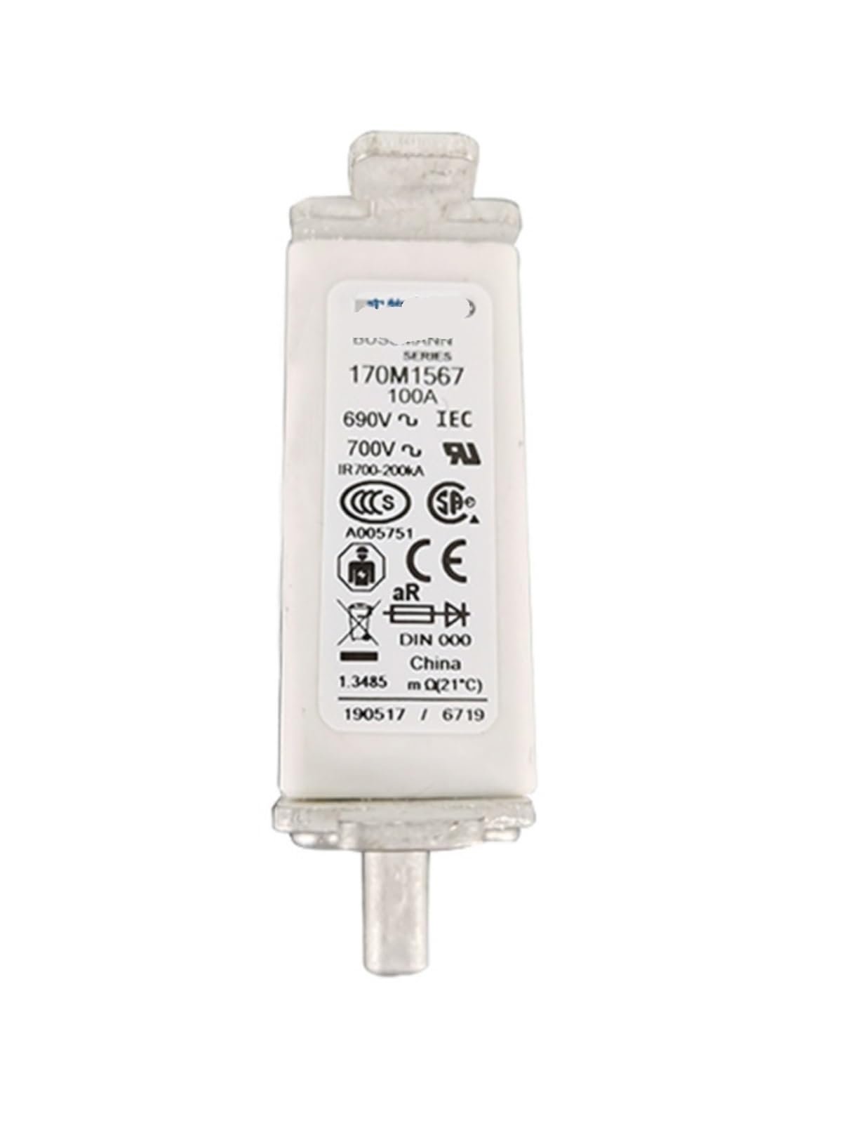 VDOQTLJT Fuse 170M1567 Low Voltage Fast Blow Electronic Components