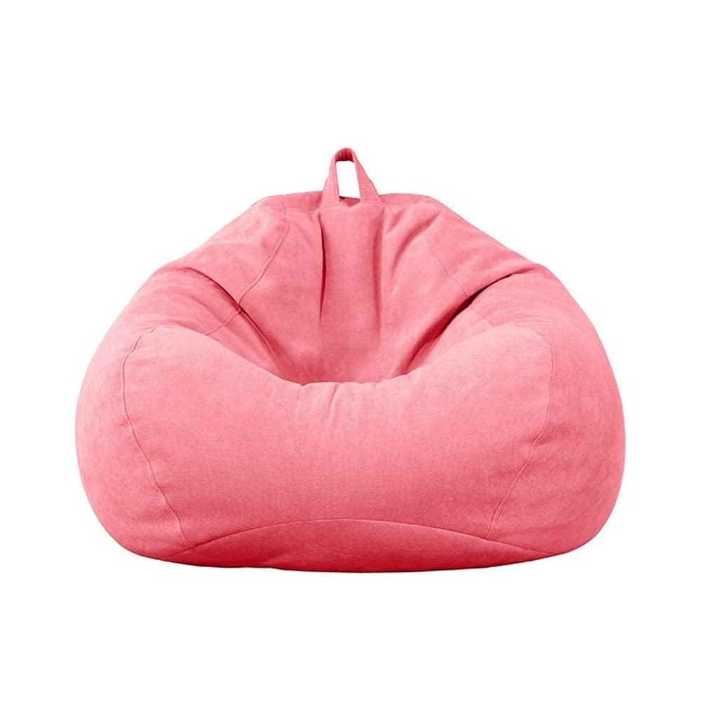 Highdi Bean Bag No Filler, Gaming Beanbag Chair Cover for Kids Adult Without Filling Highback Comfortable Soft Lazy Sofa Beanbag Toy Storage Bean Bag Seat (90X110CM,Corduroy pink) — image 1
