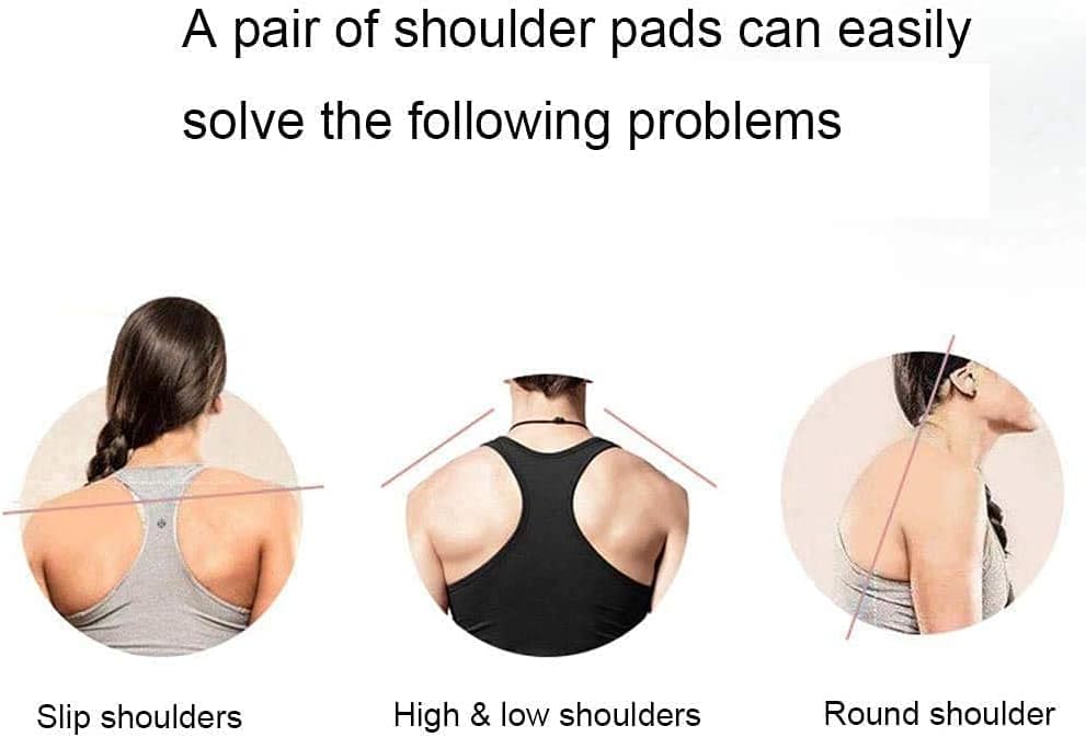 Silicone Shoulder Pads for Womens Clothing, Anti-Slip Shoulder Push-Up Pads Invisible Breathable Shoulder Enhancer Reusable, 1 Pairs Skin - Large image 5