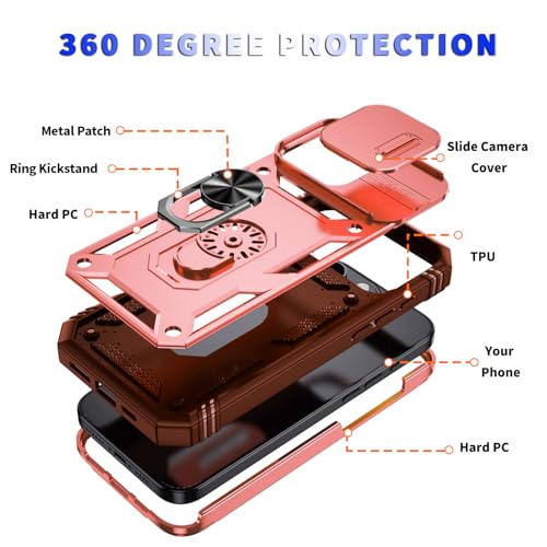 Coque compatible avec iPhone 16 Pro Max robuste finition rose premium 6,9" - 5