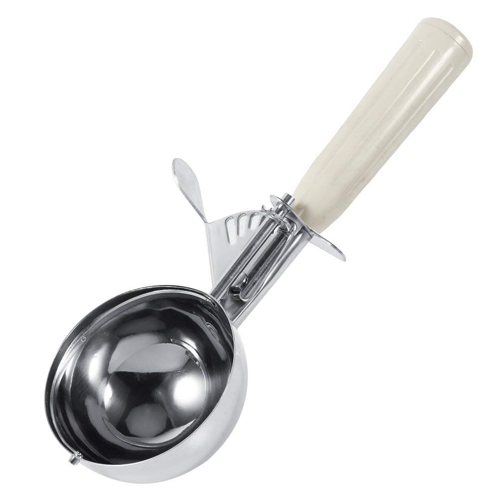 Cuchara para cremas heladas de acero inoxidable, cucharas de frutas y verduras, herramienta de cocina de café, 9 tamaños (tamaño: 6,8 cm)