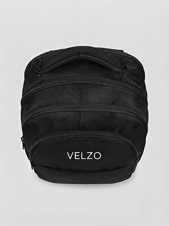 Image of VELZO Laptop Backpack with Multiple Compartments | Durable Fabric,Comfortable Shoulder Straps | Lightweight Travel, Office & College Backpack