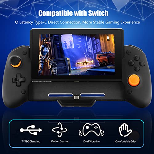 Wireless Controller For Nintendo Switch, Ergonomic Controller For Nintendo Switch With Gravity Induction Of Six-Axis Gyroscope, Double Motor Vibration And Screen Capture Button [Nintendo_Switch](Not For Switch Oled) #TOP1