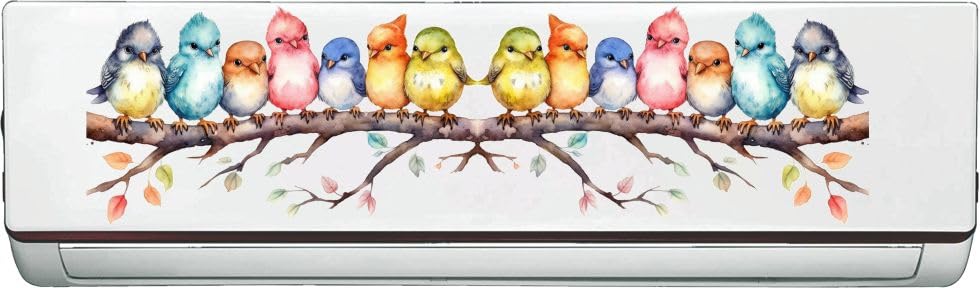 Image of '3D Nature Colorful illustration '' AC Sticker (96 cm x30 cmx 24 cm)Multi (Multicolour 6)