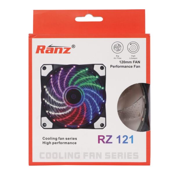 CPU Fan 120mm RGB LED Case Fan, High Performance Cooling Fan Series