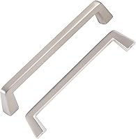 Vista 2 de Tiradores de gabinete de níquel cepillado de 6 pulgadas, pomo de cajón de níquel satinado, barra de tracción de metal, barra de tracción sólida