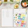 Lanpn Blank Recipe Book Cookbook to Write in Your Own Recipes, B5 Leather Cover Waterproof Empty Cooking Journal for 70 Recipes, Recipe Notebook with Stickers to Organize Your Family Recipes, Green #4