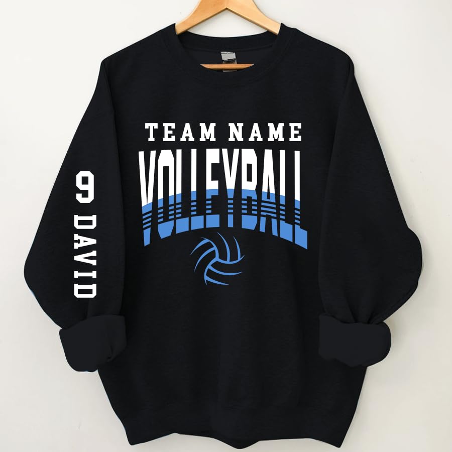 Personalized Leopard Mom Sweatshirt, Volleyball Mom Shirt for Women4