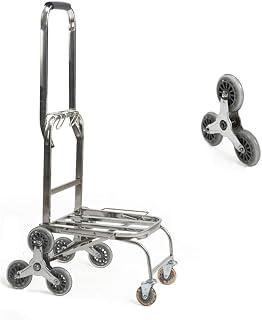 Iron Multi-Functional Trolley Titties with Anti Puncture Rubber Wheels and 150 kg Capacity Porters Trolley for Travel Shopping Garden Indoor Outdoor(Style #6)(Style #6)