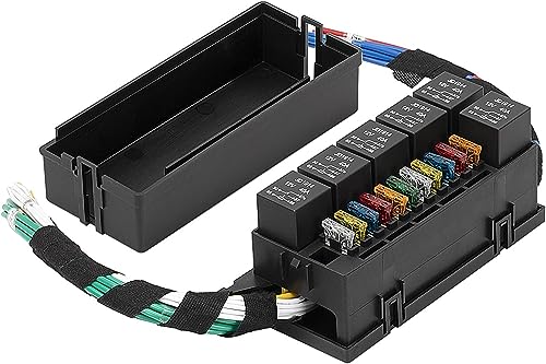 Boîte de support de relais et porte-fusible 11 voies 12V pour automobile