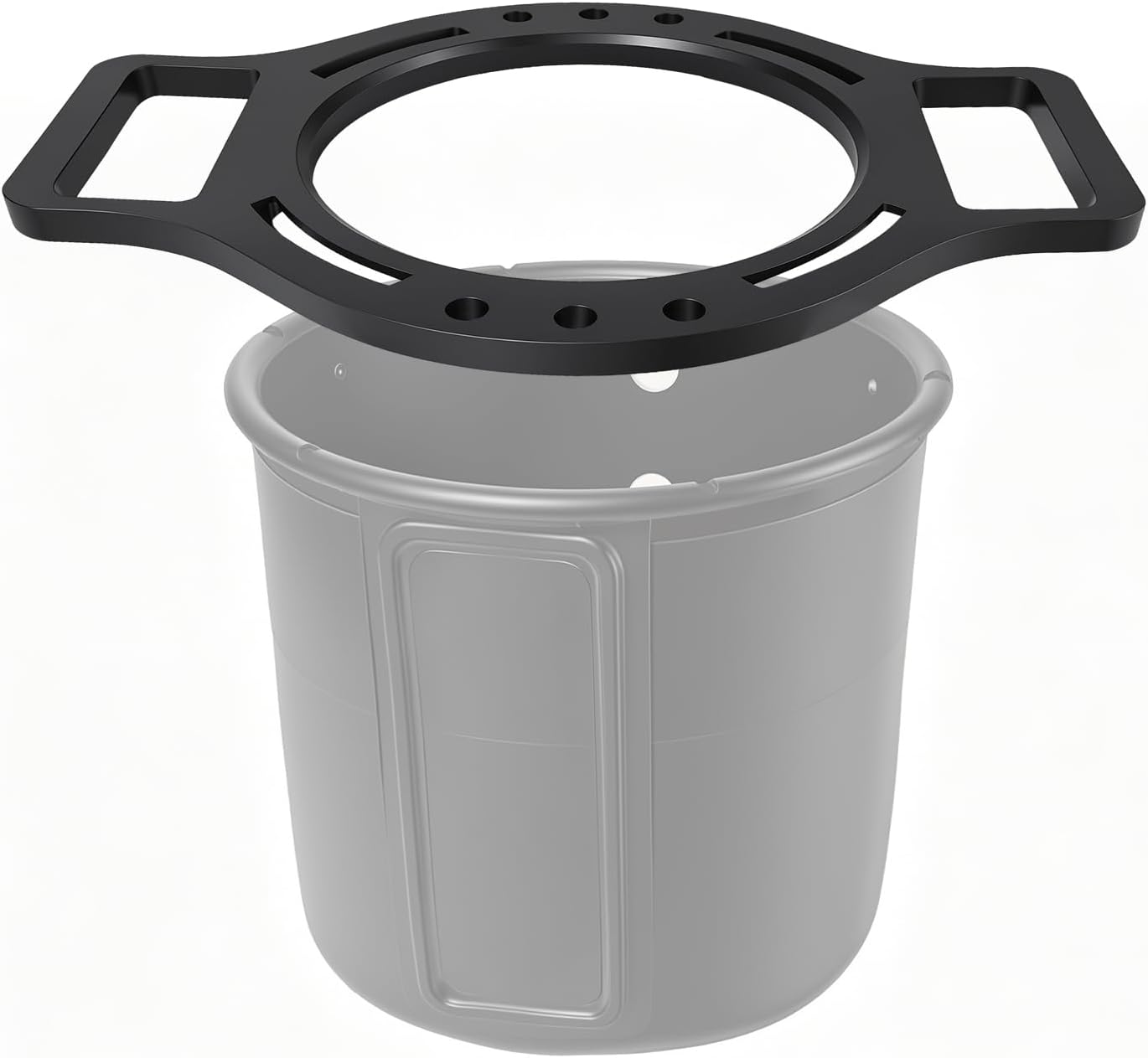 Kayak Cup Tools Holder (Patent Pending), Compatible with YakAttack MultiMount Cup Holder, ABS Organizer Ring with M3 Brass Inserts, Kayak Fishing Accessories