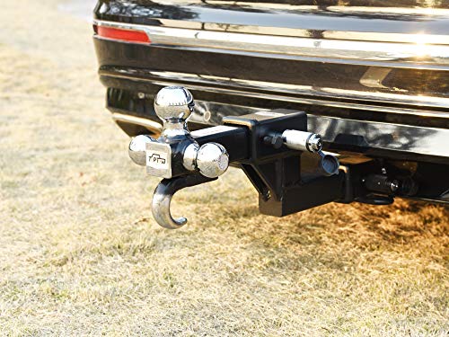 Toptow 64122 2-Inch Receiver Trailer Hitch Extension Riser With 4.25-Inch Rise/Drop, 7" & 9" Extender, 2-Inch Solid Shank, 10000Lbs Towing Capacity, Anti-Rattle Bolt #TOP5