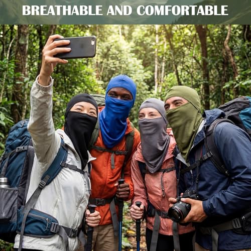 Image of Balaclava Full Face Masks Summer Balaclava Long Face and Neck Cover Breathable Sun Protection for Men Women