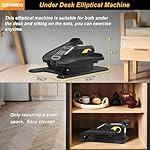Under Desk Elliptical Machine, Electric Elliptical Exerciser for Senior, Quiet & Small Electric Seated Pedal Exerciser for Home with Display Monitor, Remote Control & 12 Adjustable Speeds - Image 2