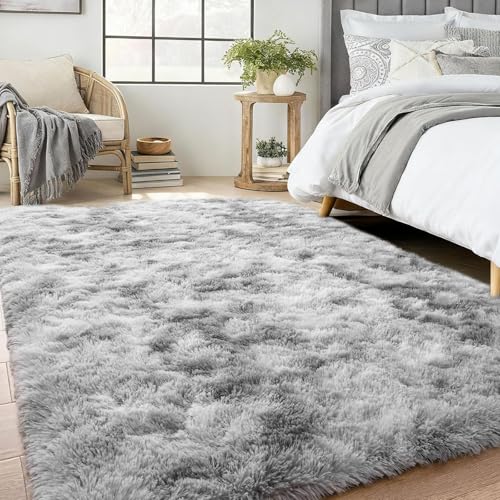 Tapis moderne antidérapant gris clair 165 x 260 cm - 2