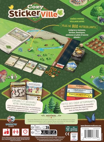 Asmodee - Cozy Stickerville - Unexpected Games - Legacy Cooperative Narrative Game - Ages 8+ - Customizable - French Version - Image 3