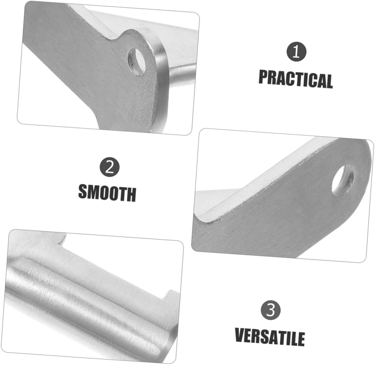 3sets Handrail Brackets for Stairs Wall Mount Handrail Support Railing Brackets Screws and Washers for Secure Installation and Elegant Design