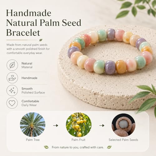 Image of Fidget Bracelet for Women Natural Bodhi Seeds Beaded Anxiety Stress Bracelets Zen Fidget Stretch Bracelets Alleviate Protection Healing Bodhi Jewelry Gifts for Women Men