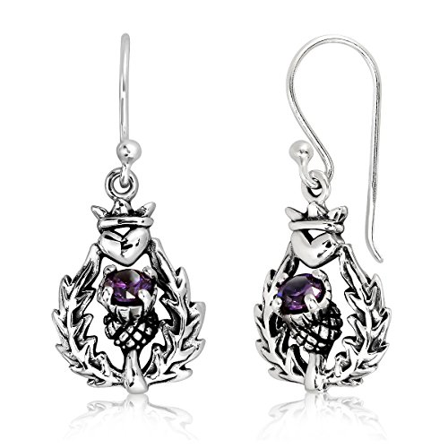 Sterling Silver Thistle Earrings