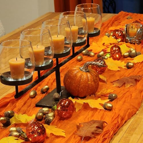 6-Pack-Orange-Cheesecloth-Table-Runner-Gauze-Table-Runner-10FT-Long-Semi-Sheer-Table-Runner-Rustic-Wedding-Table-Decor-for-Boho-Wedding-Decor-Arch-Draping-Bridal-Shower-Thanksgiving-Decor 6 Pack Orange Cheesecloth Table Runner Gauze Table Runner 10FT Long Semi Sheer Table Runner Rustic Wedding Table Decor for Boho Wedding Decor Arch Draping Bridal Shower Thanksgiving Decor