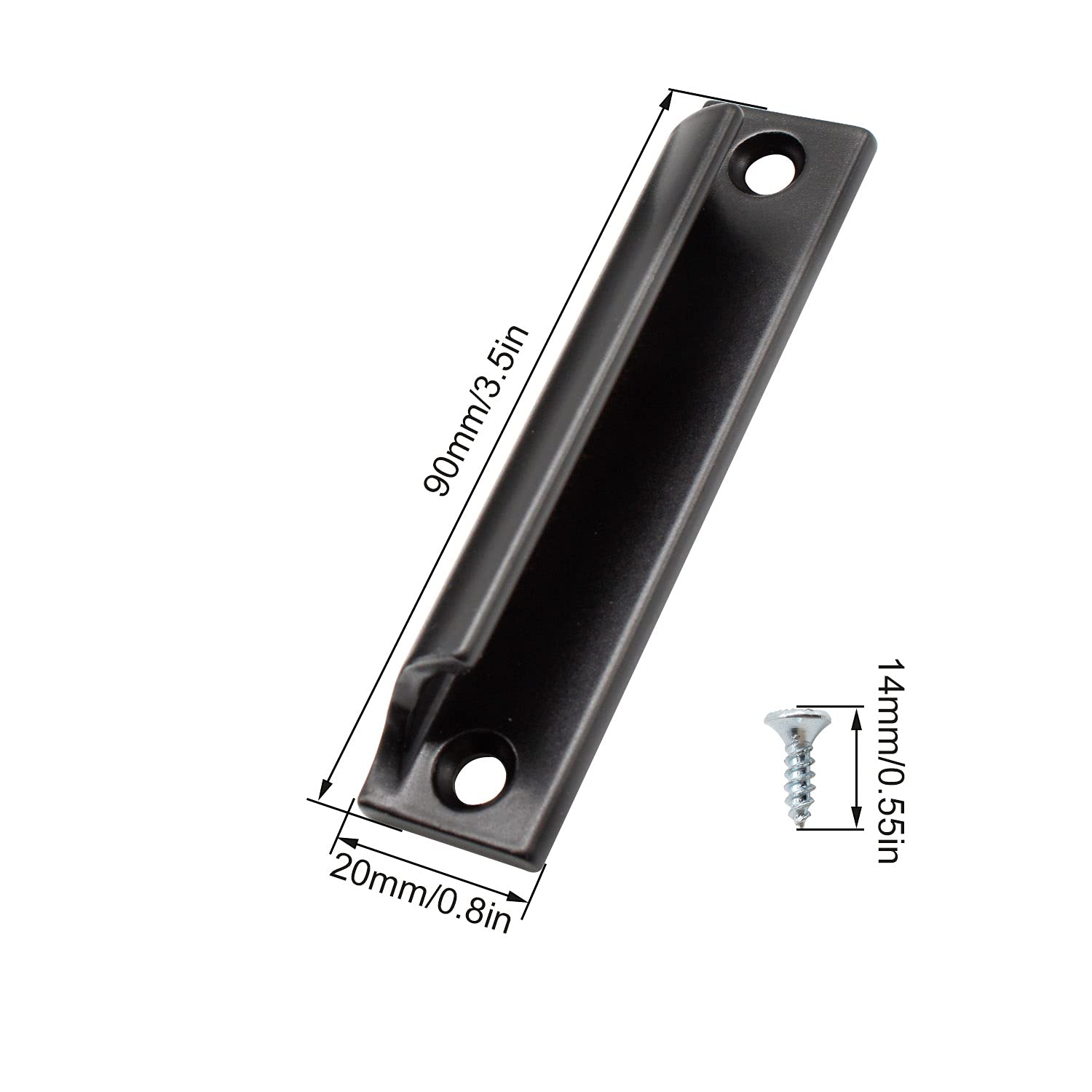 2 Jaladera Tirador 20 Cm Para Puerta Corrediza De Aluminio En Venta En