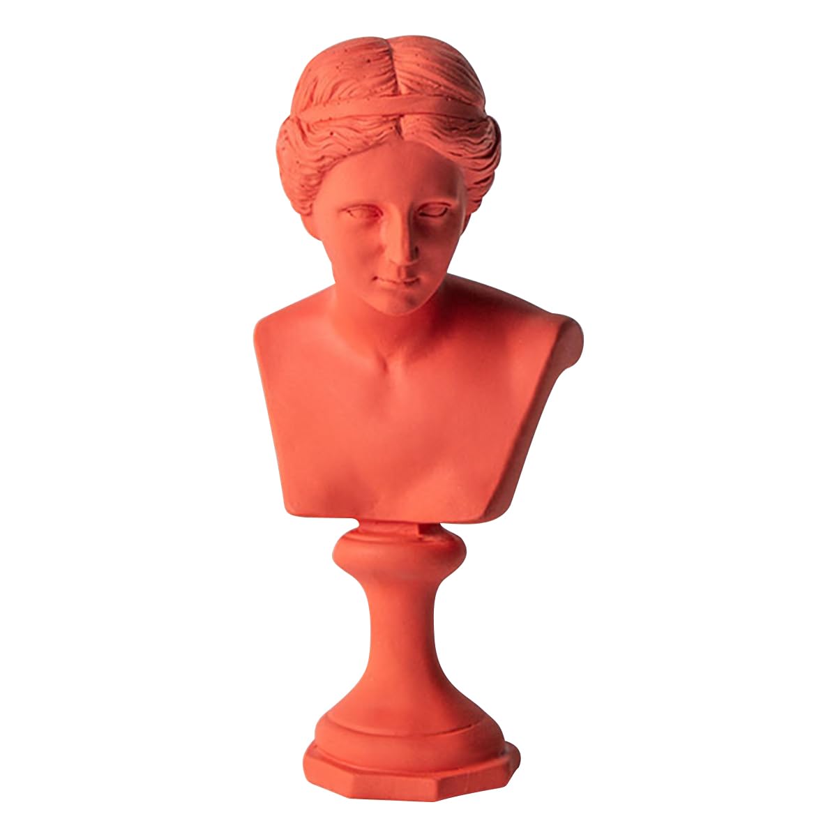 Estatua de Venus de 15 cm en resina naranja para decoración