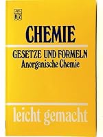 Chemie Gesetze Und Formeln Anorganische Chemie 3816601367 Book Cover