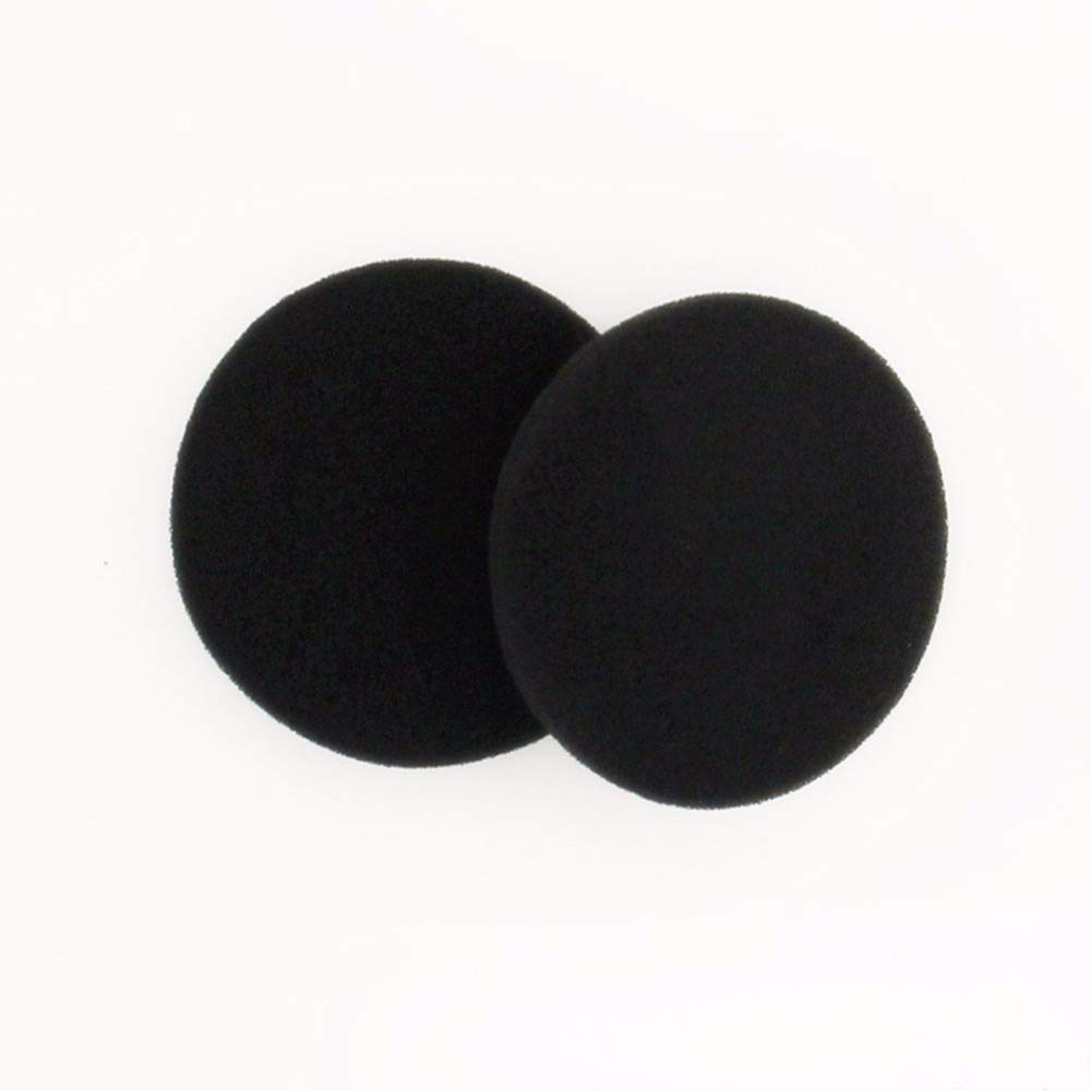 1000 pezzi 50 mm nero schiuma di ricambio cuscinetti auricolari cuscino cuscinetti auricolari spugna parti di riparazione copre tazze compatibili con cuffie diametro 5 cm